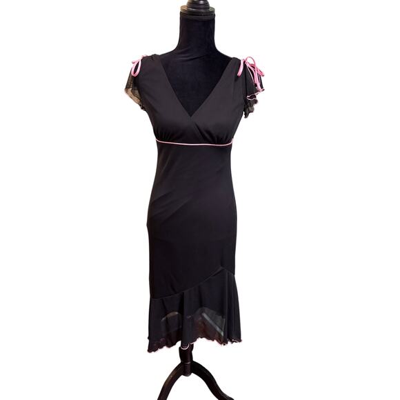 IZ Byer California Dresses & Skirts - Y2K Semi Formal Tank Dress Black & Pink IZ Byer California